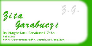 zita garabuczi business card